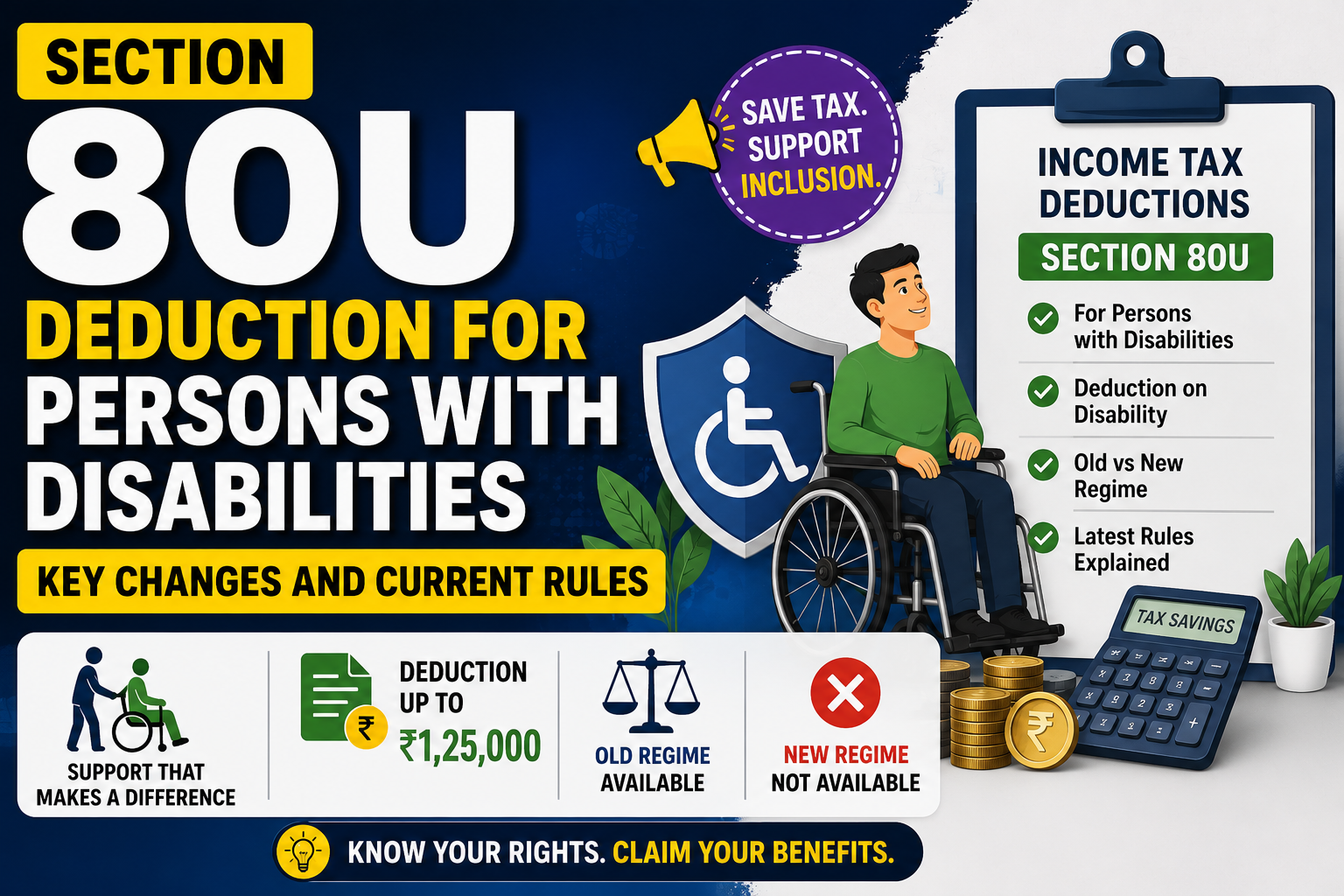 Section 80U Deduction For Persons With Disabilities: Key Changes And Current Rules